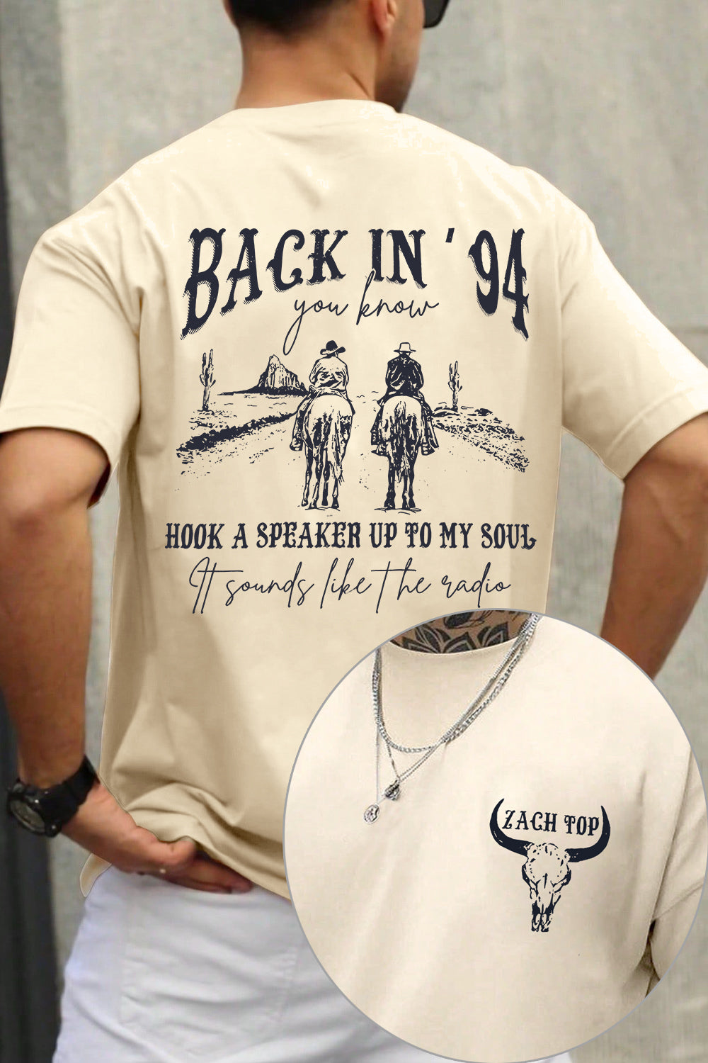 Zach Top Country Music Back In 94 Tee For Men