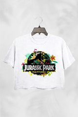 Jurassic Park Crop Top For Women