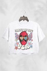 Deadpool Party In The Usa 4Th Of July Crop Top For Women