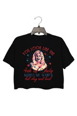 LEGALLYBLONDE 4TH OF JULY CROP TOP FOR WOMEN