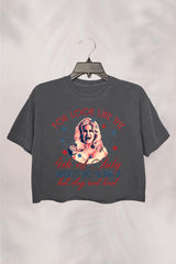 LEGALLYBLONDE 4TH OF JULY CROP TOP FOR WOMEN