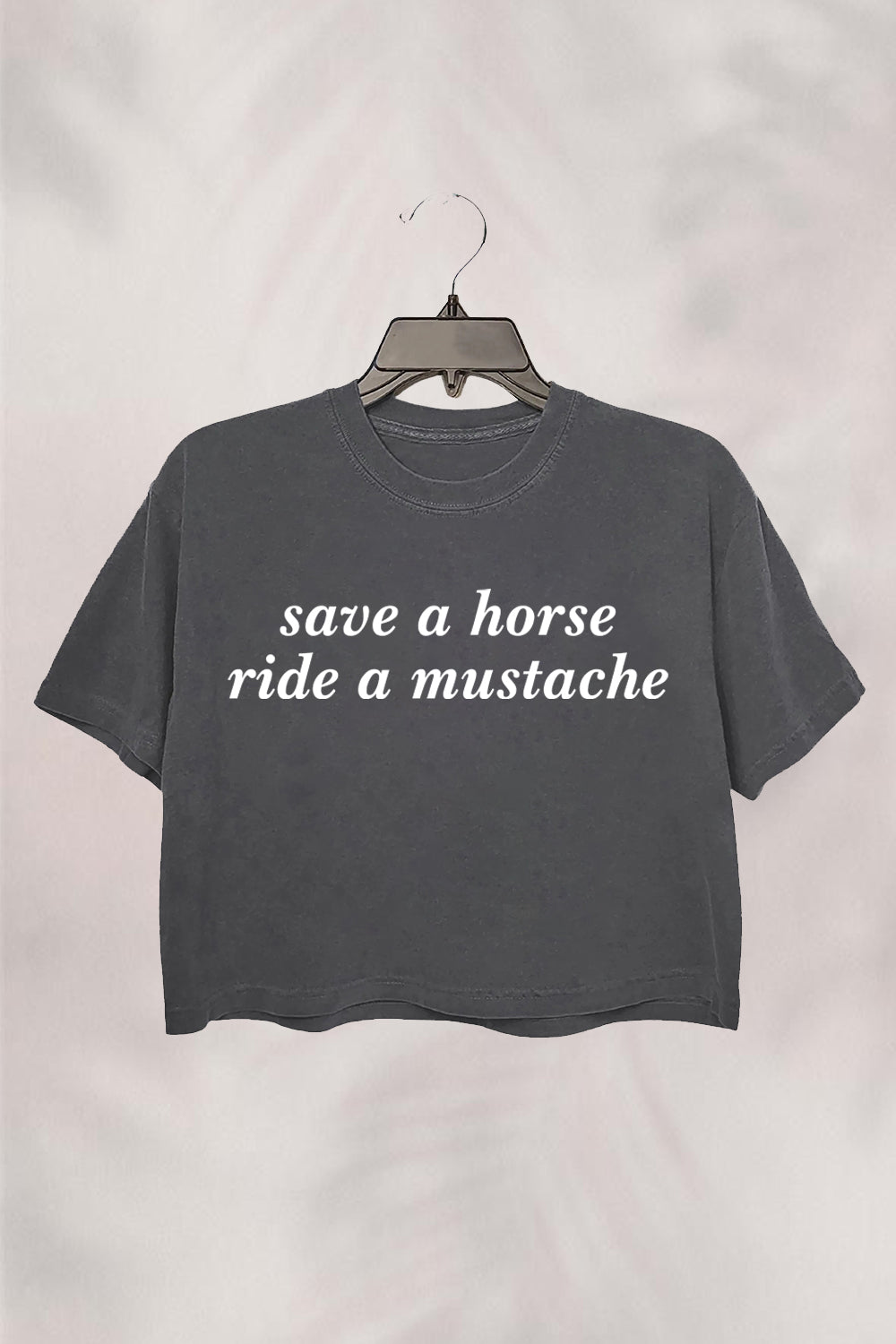 Ride A Mustache Y2K Crop Top FOR Women