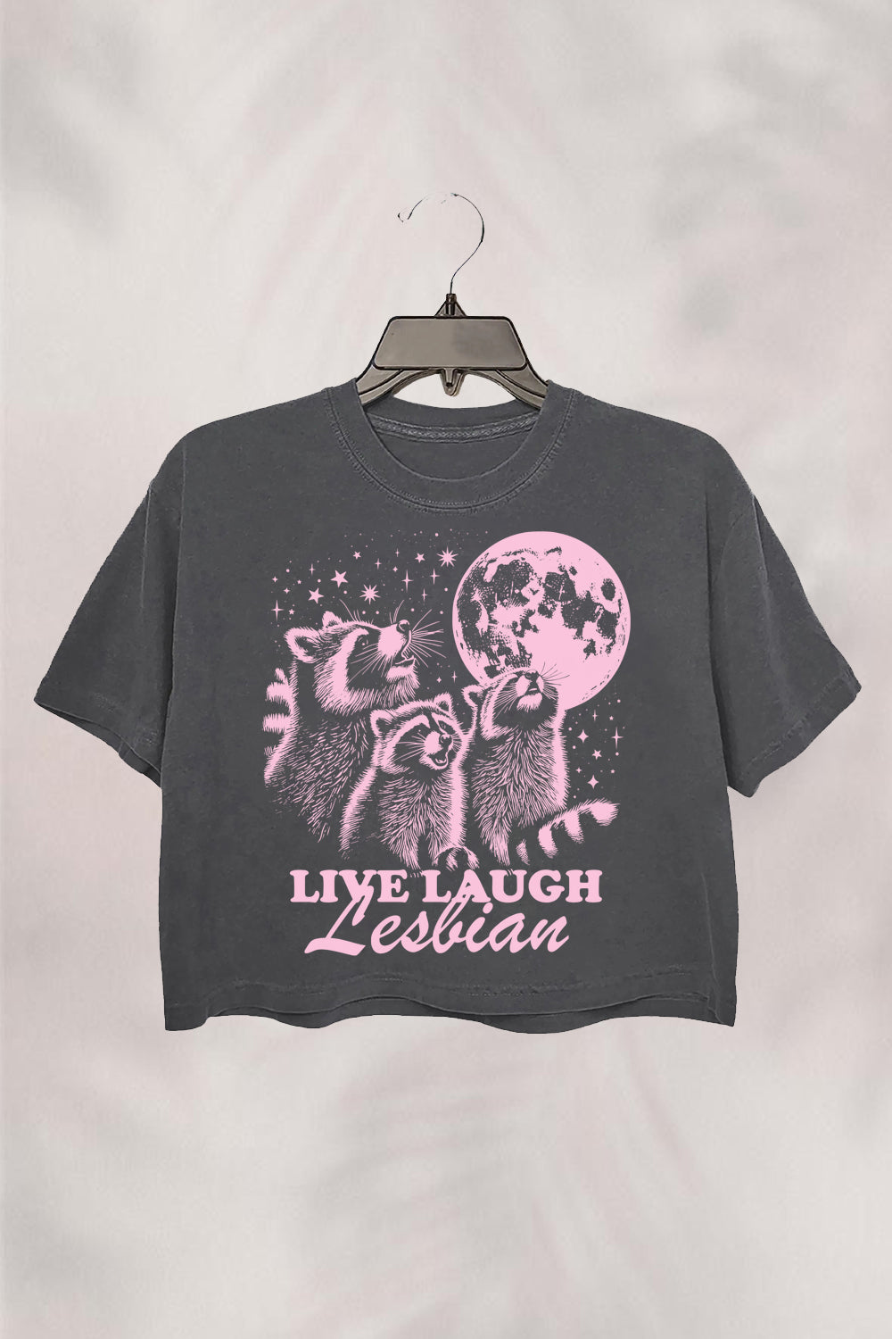 Live laugh lesbian  funny Crop Top FOR Women