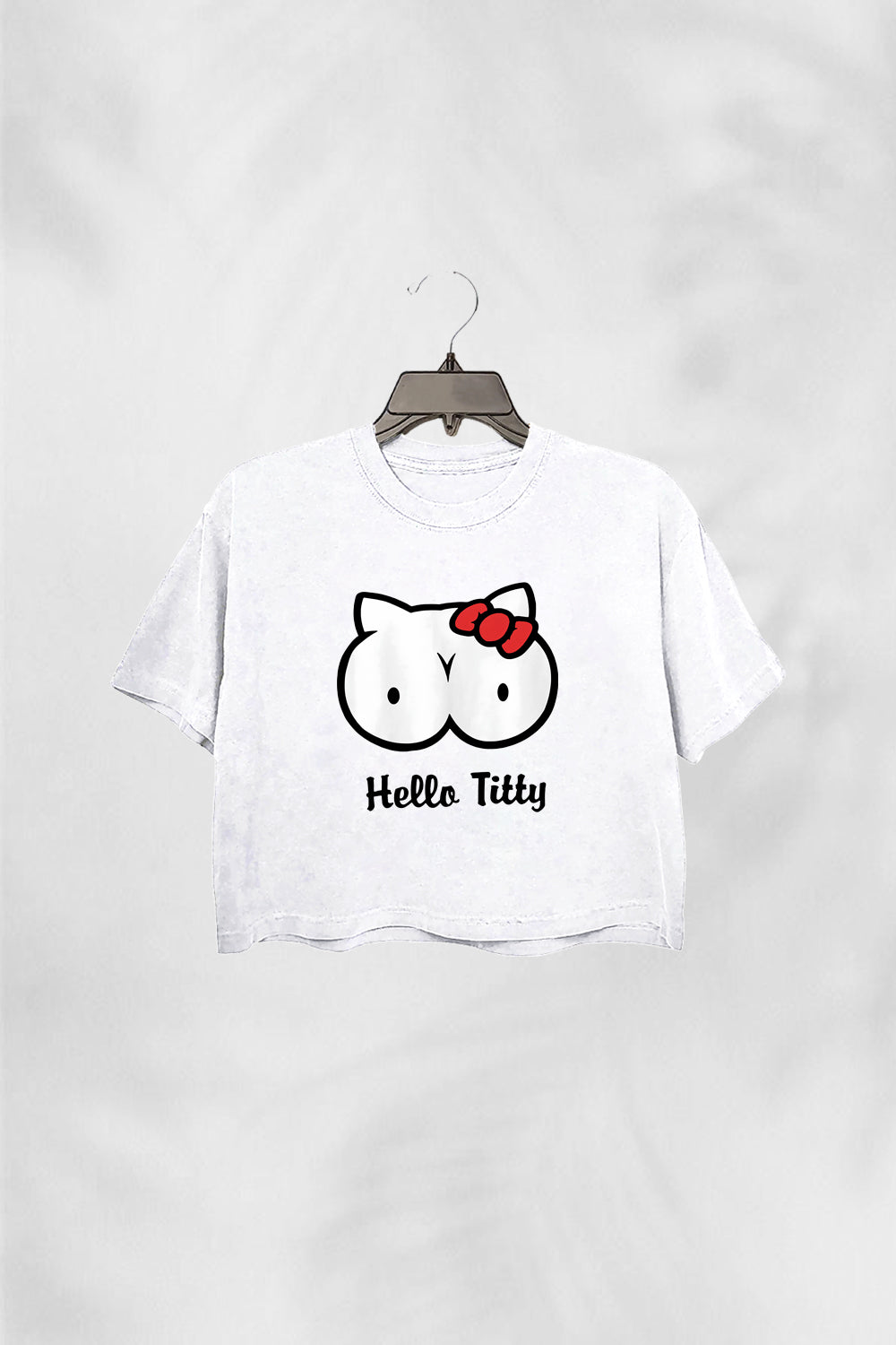 Hello Titty Crop Top For Women