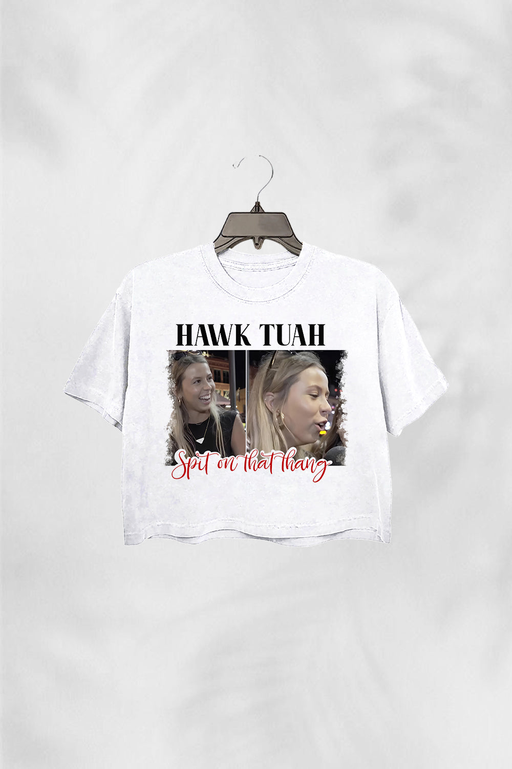 Hawk Tuah Spit On That Thang 2024 Crop Top Fpr Women