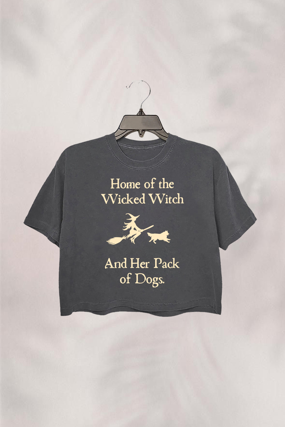 Home Of The Wicked Witch And Her Pack Of Dogs  CROP TOP FOR WOMEN