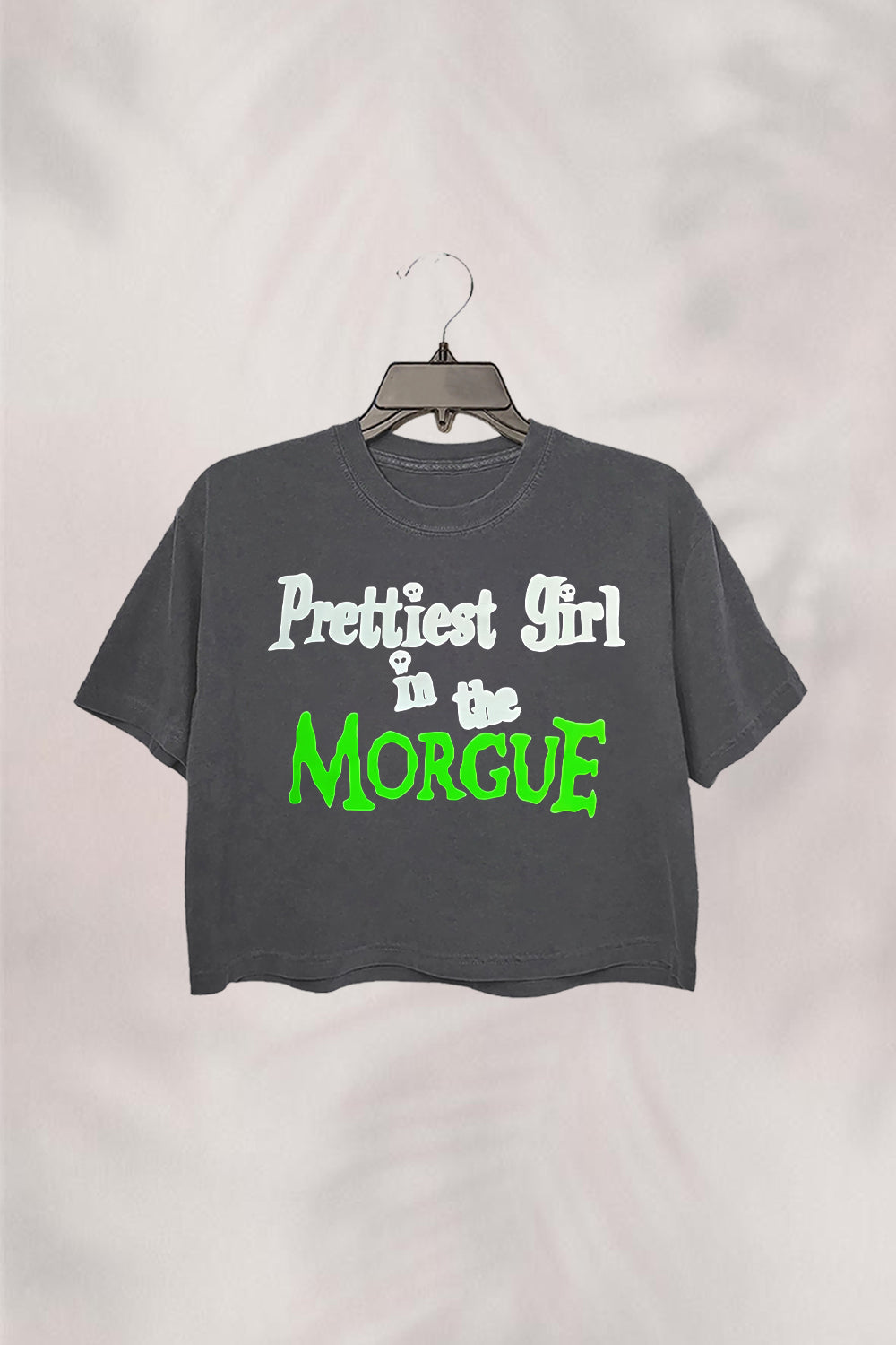 Prettiest Girl in the Morgue CROP TOP FOR WOMEN