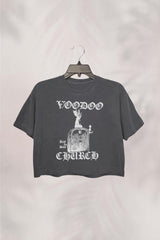 Voodoo Church  goth CROP TOP FOR WOMEN