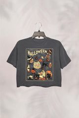 Long Live Halloween  Vintage CROP TOP FOR WOMEN