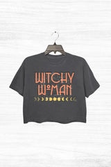 Halloween Witch  Crop Top For Women