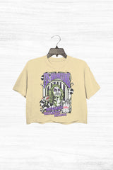 It's Showtime BeetleJuice Halloween 80s Movie Crop Top For Women