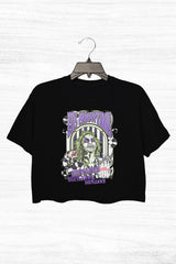 It's Showtime BeetleJuice Halloween 80s Movie Crop Top For Women