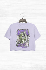 It's Showtime BeetleJuice Halloween 80s Movie Crop Top For Women