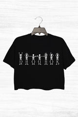 Chappell Hot To Go Skeletons Crop Top For Women