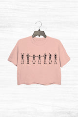 Chappell Hot To Go Skeletons Crop Top For Women