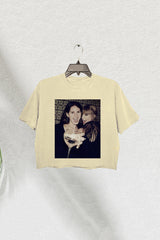 Lana Del Rey Taylor Swift Polaroid Crop Tee For Women