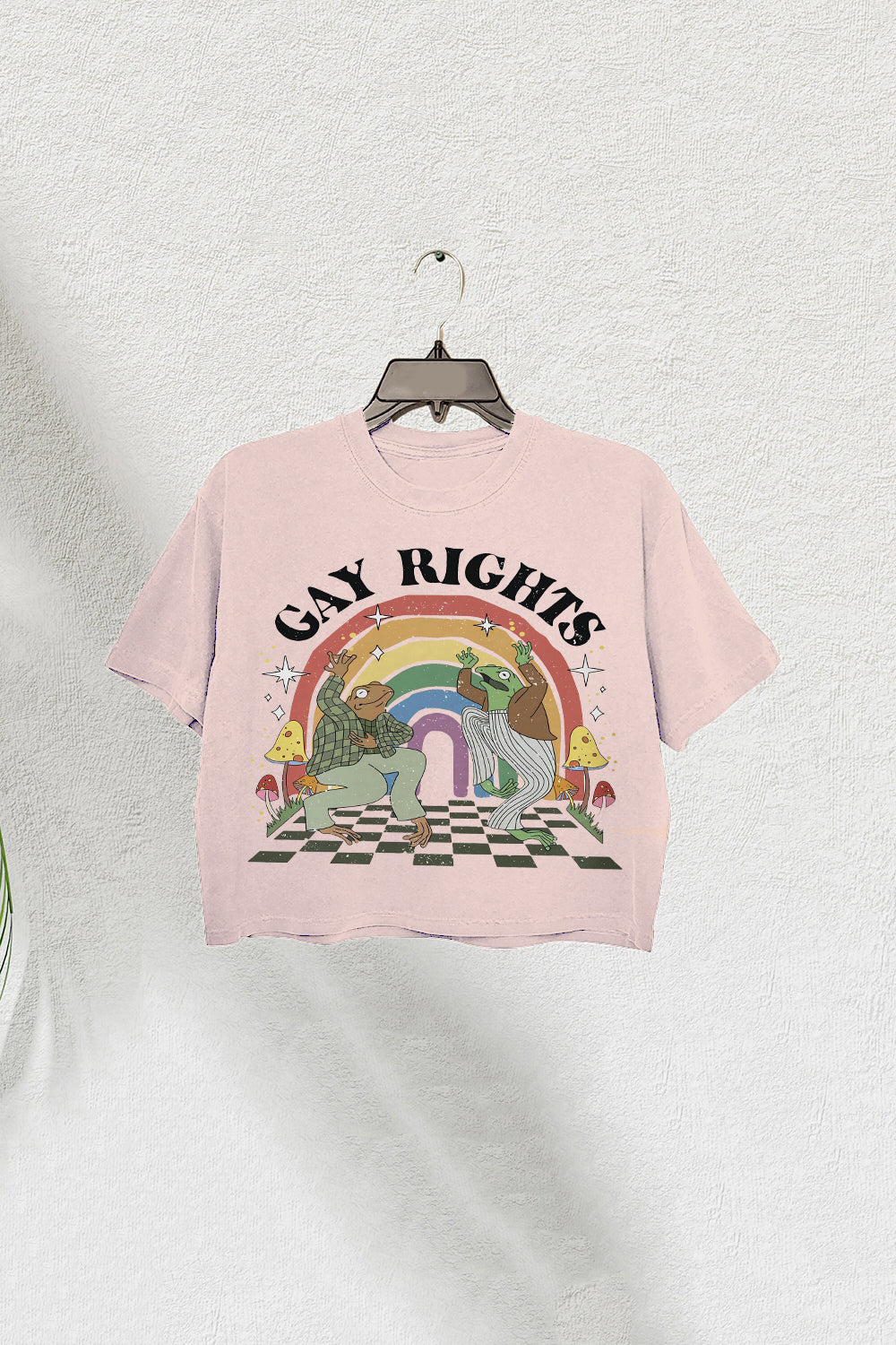 Pride Flag Crop Tee For Women