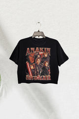 Anakin Skywalker Vintage 90s Crop Tee For Women