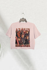 Anakin Skywalker Vintage 90s Crop Tee For Women