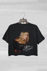 Carpenter 90s Graphic sabrina Rock Music Tour 2024 Crop Tee For Women