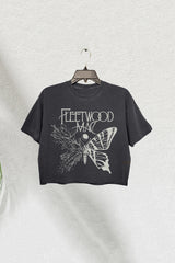 Fleetwood Mac Vintage Crop Tee For Women