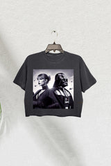 Taylor Swift And Star Wars Crop Tee For Women