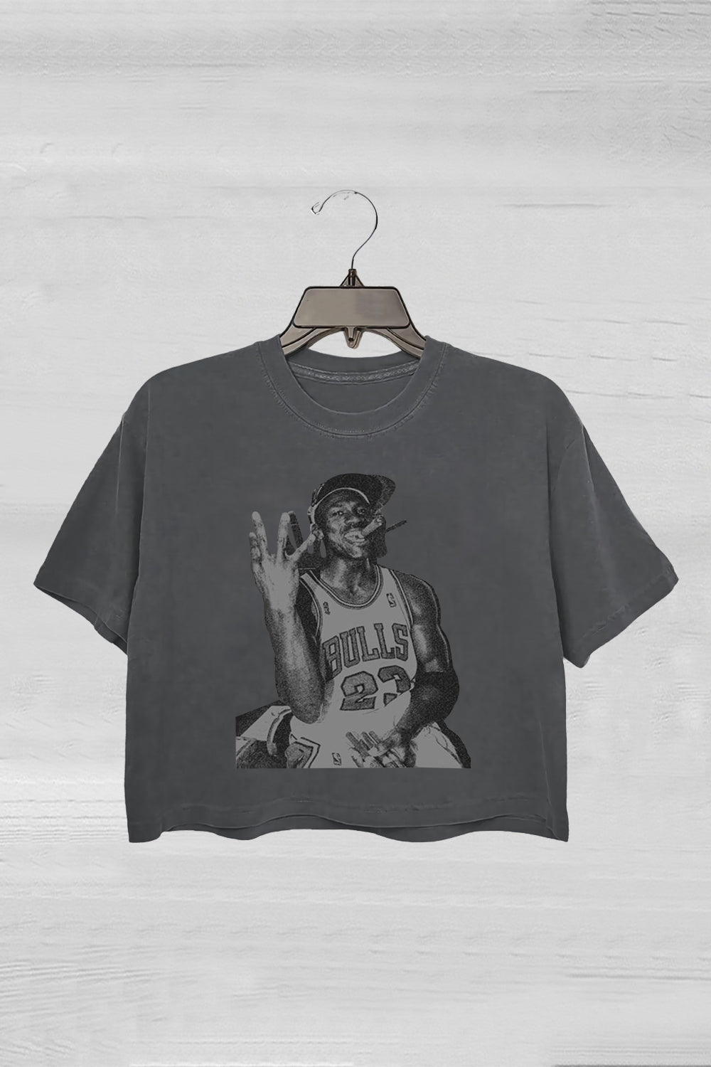 Michael Jordan Cigar Crop Tee For Women