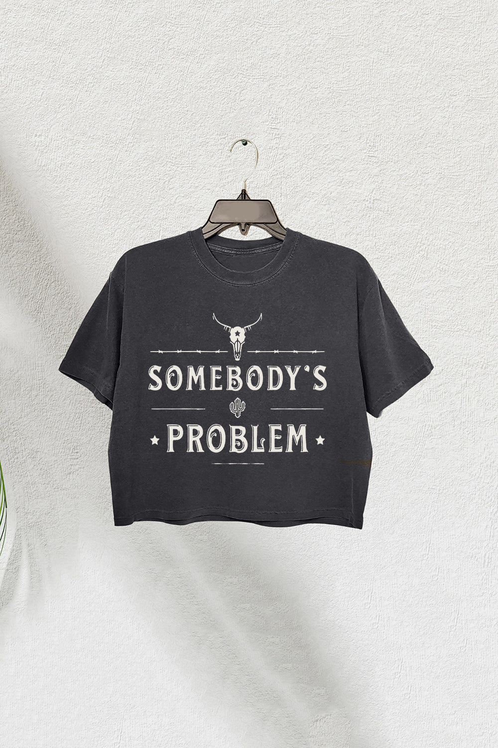 Somebody's Problem Crop Tee For Women