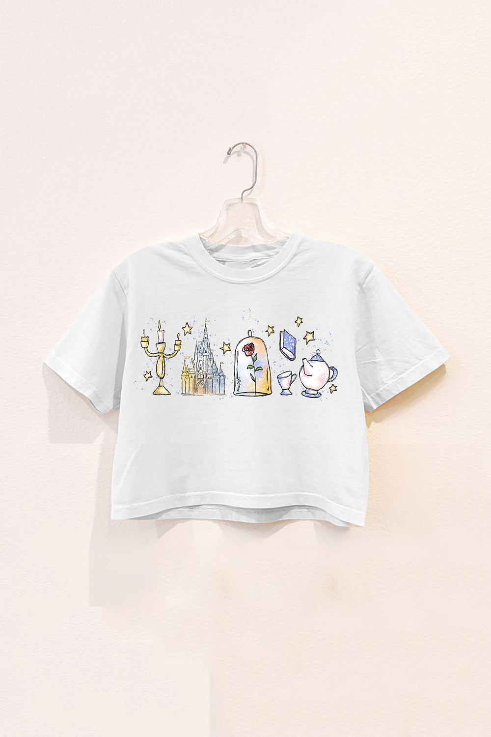 Vintage Tale as Old as Time Crop Tee For Women