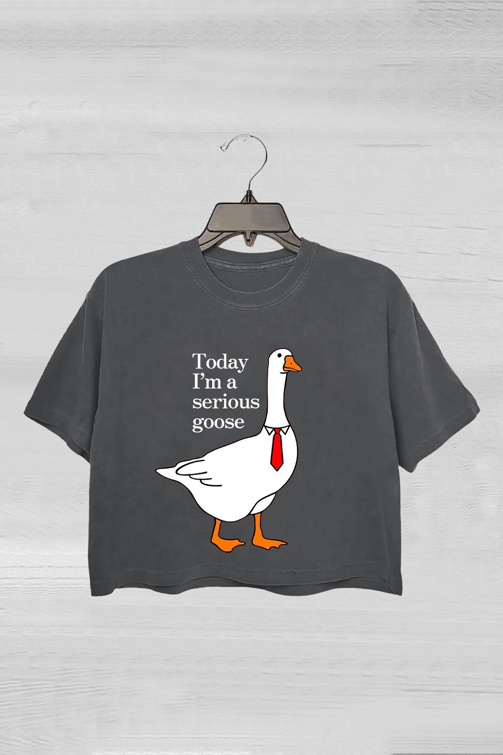 Today I'm A Serious Goose Crop Tee For Women