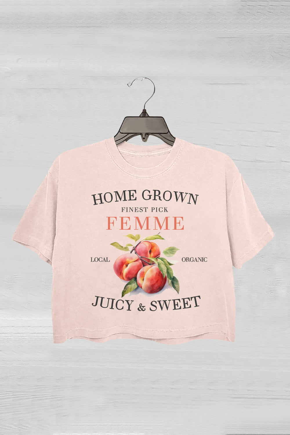 Femme Fruity Femme LGBTQ+ Crop Tee For Women