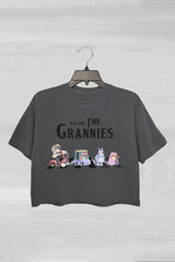 Here Come The Grannies Crop Tee For Women