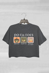 Potatoes Boil Em Mash Em Stick Em in a Stew Lord of the Rings Crop Tee For Women