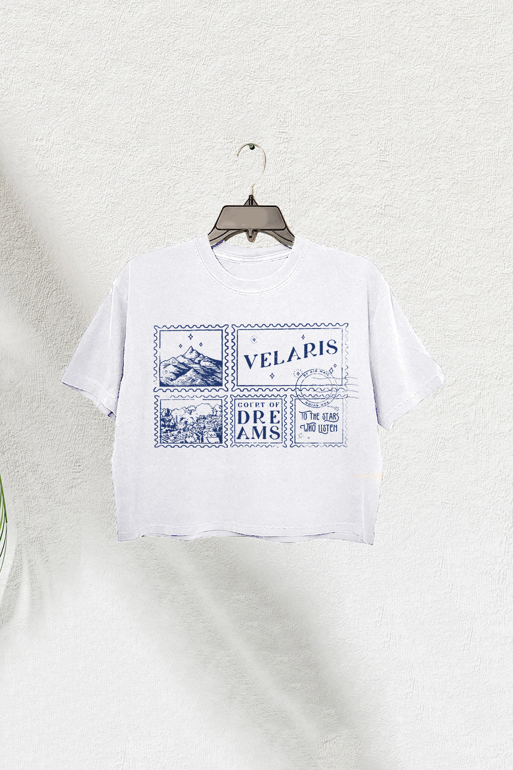 Velaris ACOTAR Bookish Throne Of Glass Crop Tee For Women