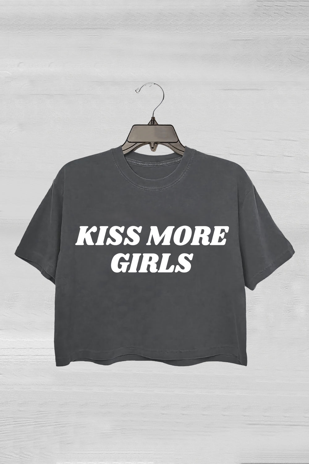 Kiss More Girls Pride Crop Tee For Women