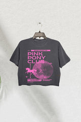 Chappell Roan Pink Pony Club LGBT Crop Tee For Women