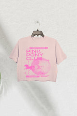 Chappell Roan Pink Pony Club LGBT Crop Tee For Women