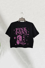 Pink Pony Club Chappell Roan Fan Crop Tee For Women