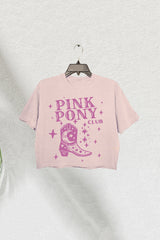 Pink Pony Club Chappell Roan Fan Crop Tee For Women