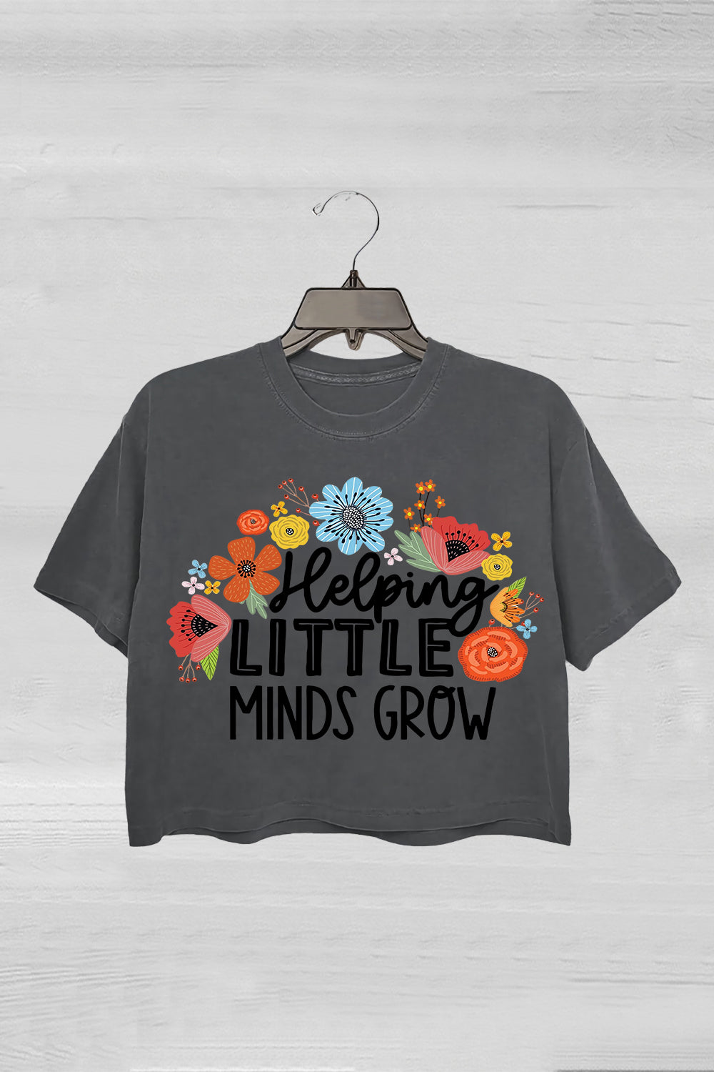 Helping Little Minds Grow Crop Tee For Women