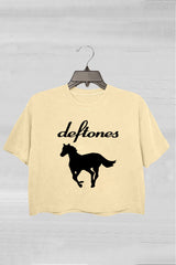 Death Metal Deftones Crop Tee For Women