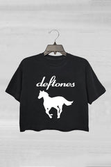 Death Metal Deftones Crop Tee For Women