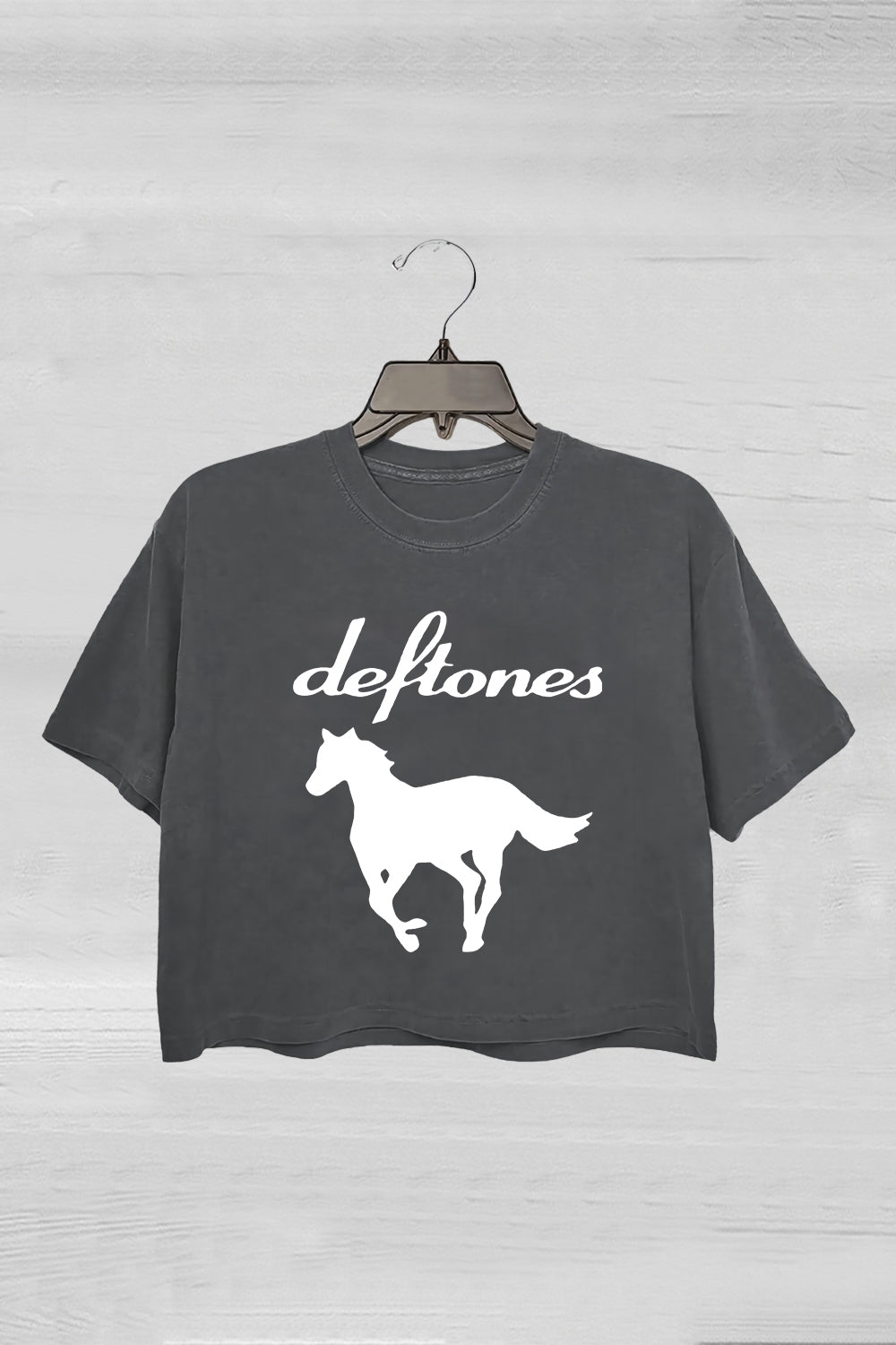 Death Metal Deftones Crop Tee For Women