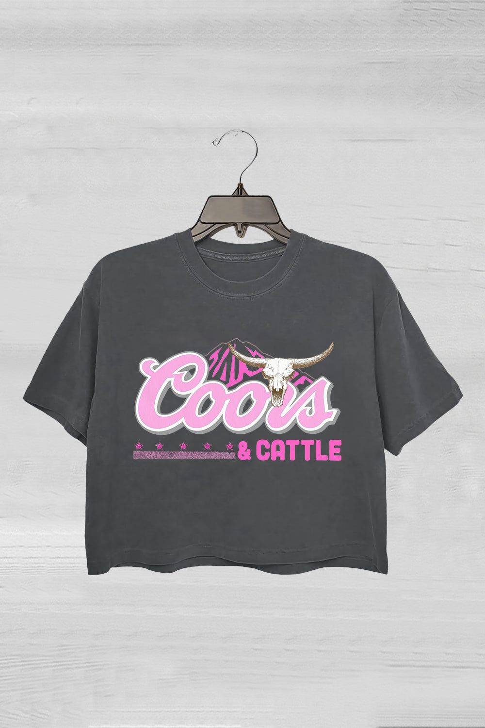 Pink Coors Crop Tee For Women