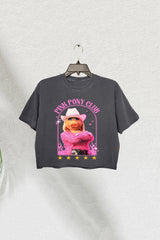 Pink Pony Club Cute Crop Tee For Women