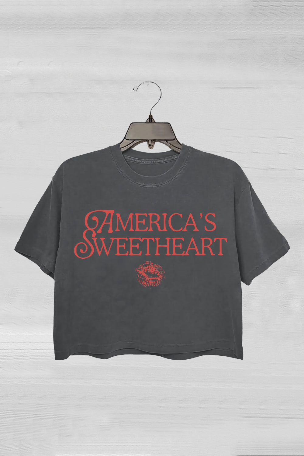 Cowgirl Americas Sweetheart Baby Crop Tee For Women