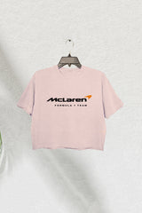 McLaren Logo Formula One Team Crop Tee For Women