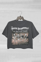 The Silly Symphony Skeleton Dance Halloween Crop Tee For Women