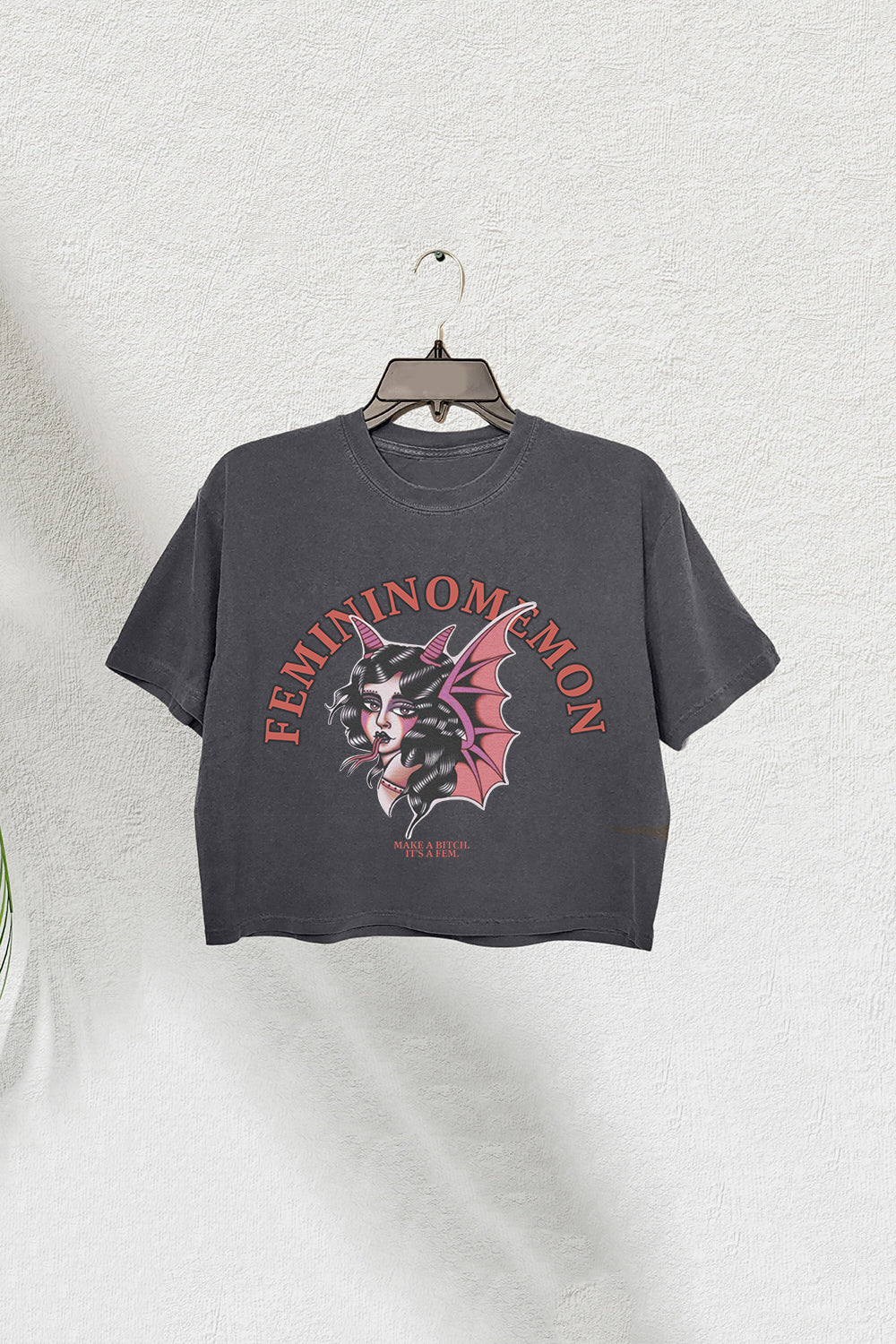 FEMININOMEMON Chappell Crop Tee For Women