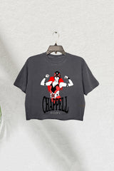 Chappell Roan "Wrestling" Lollapalooza Crop Tee For Women